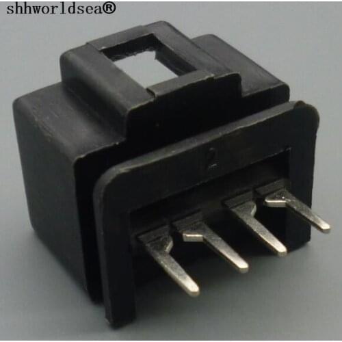 Shhworldsea 4 Pin Auto Socket Plug PCB Mounting Sheath Connector With Terminals motorcycle cable electric connectors