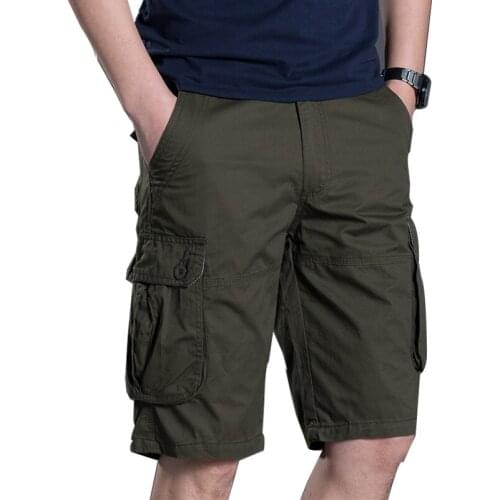 Cargo Shorts Men Summer Casual Multi-Pocket Shorts Hip Hop Men Joggers Overall Military Short Trousers Sweatpants Plus size 38