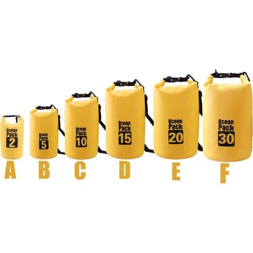 Motorcycle Bag Outdoor PVC Dry Sack Bag Waterproof 10L 20L 30L, Shoulder, Bag, Diving, Swimming, Hiking Driving Travel Kits 15L