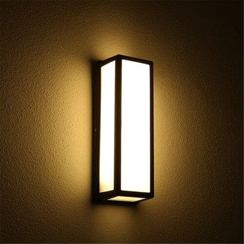Outdoor Inductive Home 18W LED Wall Lamp Sconce Light Bedroom Living Room Modern Lamps Fixture Aluminum