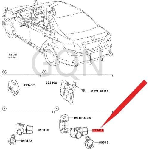 Ultrasonic sensor 2007-Toy ota COR OLL ACA MRY FJC RUI SER TUN DRA rear guard reversing radar auxiliary sensor parking alarm