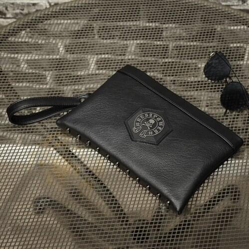 Yesetn Bag 03062021 fashion mens handbag new large high capacity envelope bag clutches bag purse wallet