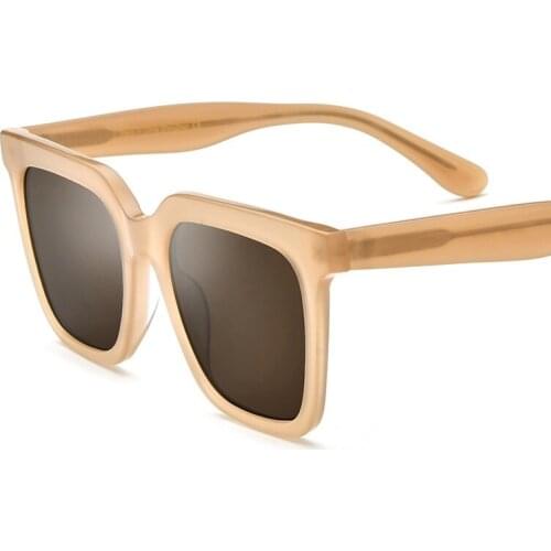 2021 new Korean version of celebrity with sunglasses couples plate big frame sunglasses fashion star driving glasses ladies