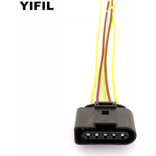 1/5/10pcs/lot 5 Pin/Way 1.5mm Air Flow Meter Plug MAF Connector Socket Wire Pigtail For VAG AUDI VW SKODA 1J0 973 705