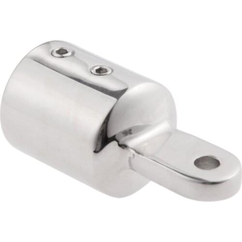1 Pc Stainless Steel Yacht Boats Accessories Marine Fit For 25mm 1" Pipe Eye End Cap Boat Bimini Top Fitting Rounded Hardware