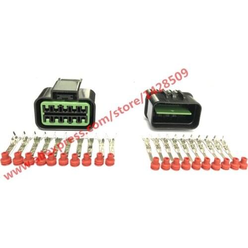 10 Sets PB625-10027 PB621-10020 10 Pin Automotive Connector Female Male KUM Waterproof Auto Plug