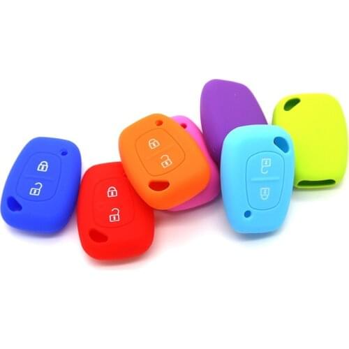 2 Buttons for Renault Traffic Kangoo for Vauxhall Opel Vivaro Silicone Car Key Cover Case