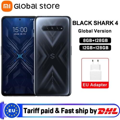 2021 Black Shark 4 8GB 128GB/12GB 128GB/12GB 256GB Snapdragon 870 144Hz Refresh Rate E4 AMOLED Screen DC Dimming UFS 3.1