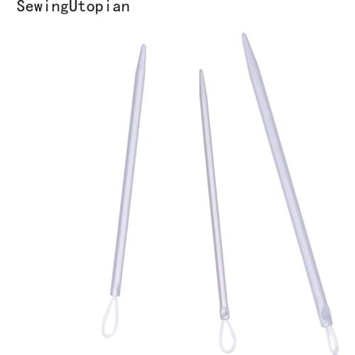 3PCS Knitting Needles Big Eye Nylon Wire Yarn Sewing Needles Apparel Sewing Fabric Art Craft Wool Thick Knitter Crochet Set