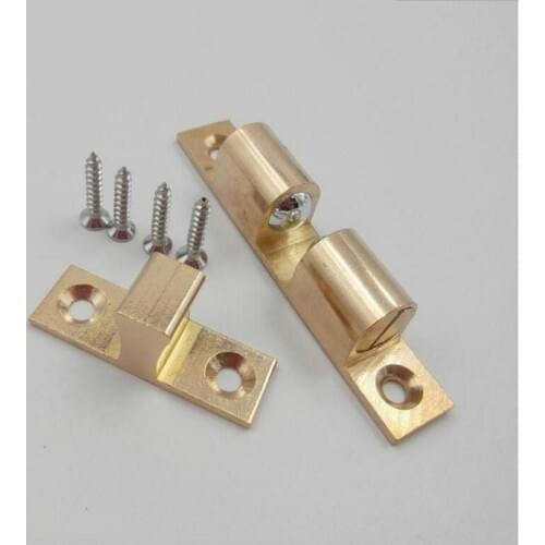 5cm Copper Touch beads lock door spring Clip Cabinet Door Catches X5