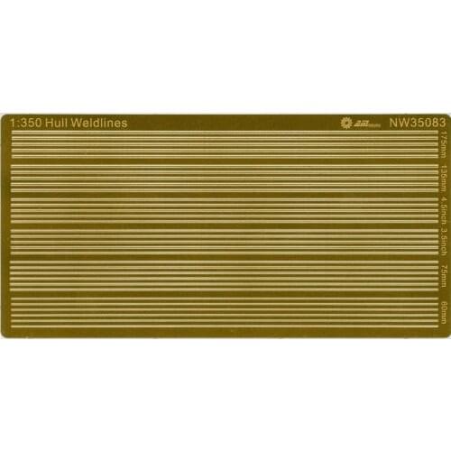 AM-WORKS NW35083 1/350 Ship Hull Weldlines - Upgrade Detail Set