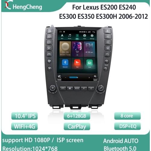 Lexus ES200 ES240 ES300 ES350 ES300H 06-12 Car Intelligent Multimedia Video Player Radio Navigation GPS Android10.0 4G Edition
