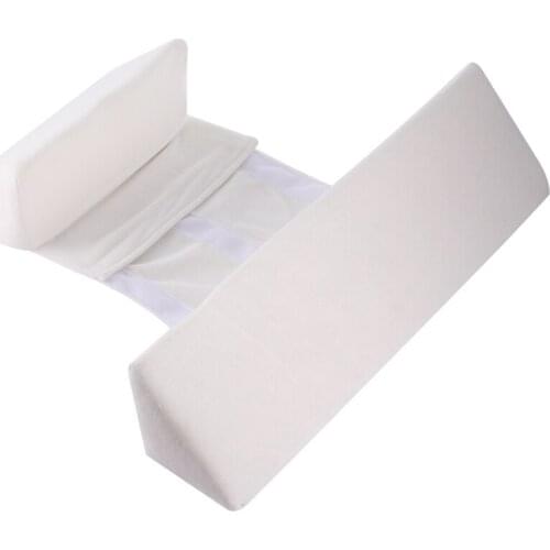 Baby Side Sleep Pillow Scientific Orthopedic Design White Washable Cotton For Your Baby Safer Sleep Velvet Comfortable Fabric