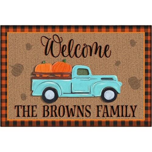 Home Autumn Dwarf Front Door Door Mat Ornaments Pumpkin Carpet Floor Mat Christmas Decorations For Home Navidad Thanksgiving
