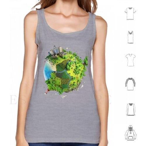 Roads Rug Tank Tops Vest Cotton 90S Kids Remember Nostalgia Nostalgic Pattern Toy Car Game Road Rug Carpet City Retro Vintage