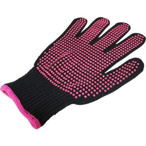 Double-Sided Hair Straightener Curling Tong Hairdressing Heat Resistant Finger Gloves Hair Salon Tools Outdoor Barbecue Gloves