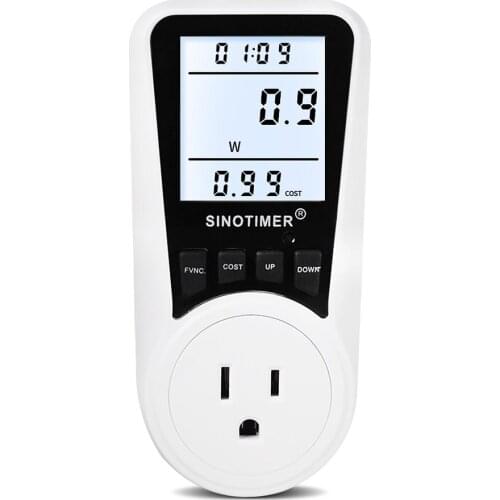 Electricity Usage Monitors Energy Power Electrical Power Consumption Watt Meter Plug-in Socket Power Kilowatt Wattage Meter