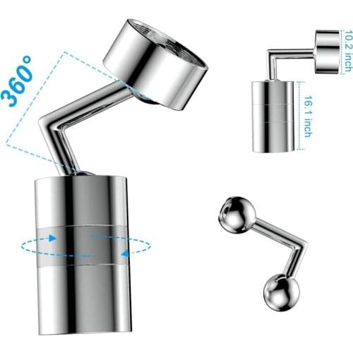 Splash Filter Rotate 720 Degrees Toilet Basin Faucet Wate -saving Nozzle Sprayer Supercharger