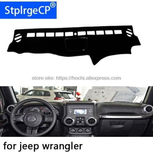 HochiTech for Jeep wrangler dashboard mat Protective pad Shade Cushion Photophobism Pad car styling accessories