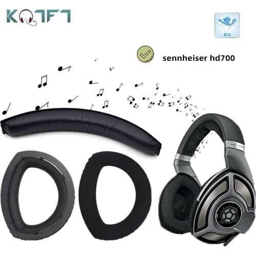 KQTFT Velvet Replacement EarPads Headband for sennheiser hd700 HD 700 Headset Universal Bumper Earmuff Cover Cushion