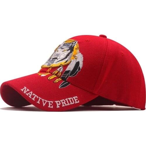Red Cap Wolf Eagle 3D Embroidery Baseball Cap Snapback Caps Casquette Hats Fitted Casual Gorras Dad fishing Hats For Men Women