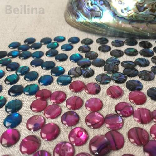50pcs Diameter 10mm DIY Creative Design Round Abalone shell sheet for Ornaments accessories and Home crafts decoration materials