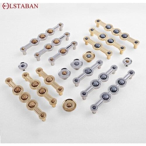 LSTABAN European Modern Minimalist Cabinet Bookcase Wardrobe Zinc Alloy Diamond Long Handle Drawer Shoe Forcer Crystal Knob