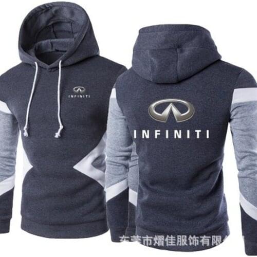2021 New Men Infiniti Spring Autumn Fashion Pullover Sweatshirts Patchwork Casual Cotton Hoodies Clothing S-5XL Size