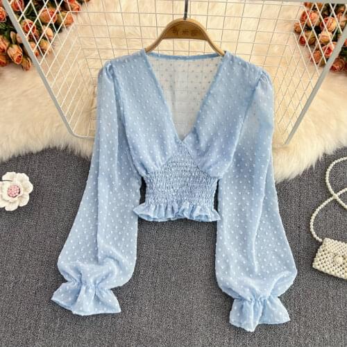 Блузки в горошек Poberlagals China At AliExpress