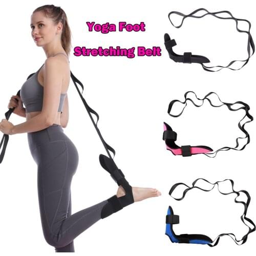 Yoga Foot Stretching Belt Ligament Stretch Out Straps with Loops for Leg Rehabilitation Workout Ankle Joint Correction Braces