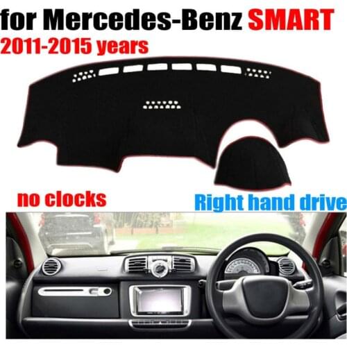 Car dashboard covers mat for Mercedes-Benz SMART 2011-2015 no clock Right hand drive dashmat pad dash cover auto accessories