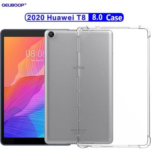 Transparent Tablet case For 2020 Huawei MatePad T8 8.0 inch Kobe2-L09 Kobe2-L03 Drop Resistant Cover slim Back case Funda Capa