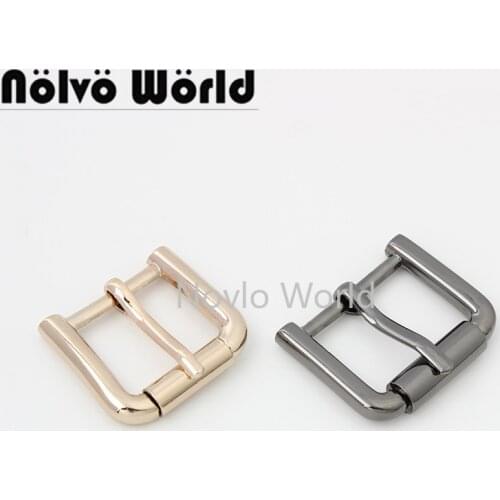 10-50 pieces 4 colors 20mm 25mm inner rectangle shape polished metal pin buckle for DIY leather bag straps belt adjusted