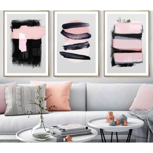 Self-adhesive Wallpapers Wall Stickers Abstract Ink Pictures Painting Wall Art Posters Print Home Decor Room Decoration