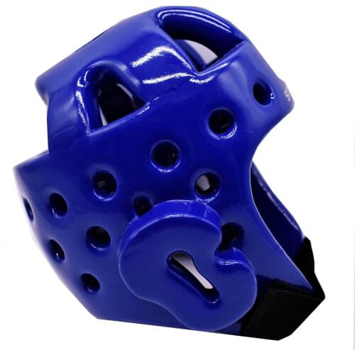New Sanda Karate Muay Thai Boxeo Taekwondo Boxing Helmet Training Helmet for Kids Adults Men Women Blue Red