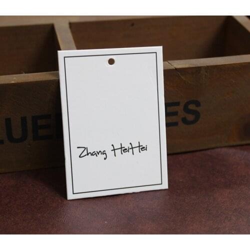 Vintage Labels Custom Printed Brand Logo Hang Tags for Jeans