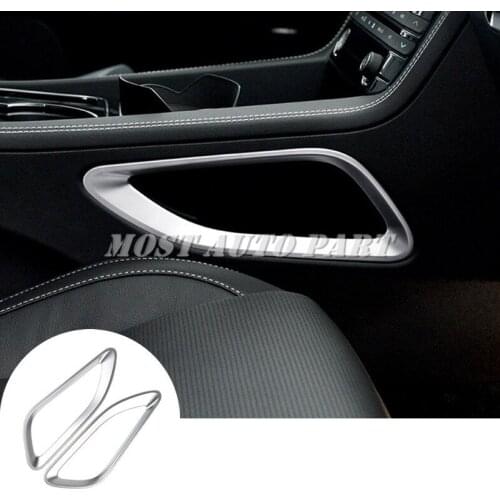 Inner Console Gear Box Side Cover Trim 2pcs For Jaguar F-Pace X761 2016-2019 Car Decoration Car Accesories Interior