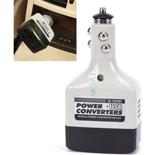 Charger 220V DC 12V to AC Converter Power Adapter power+USB conwerters mobile power converter on car