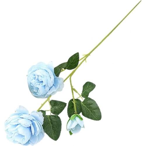 1Pc Simulation Peony Easy to Maintain Fadeless Faux Silk Flower Home Wedding Artificial Flower for Table