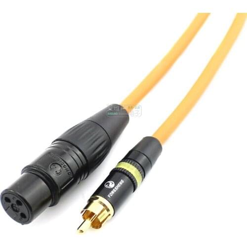 1Pcs Yongsheng XLR balanced fever audio signal cable RCA to XLR female male to Cannon power amplifier HiFi
