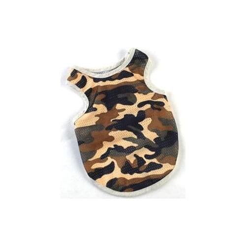 1pcs dogs cats summer style mesh breathable vest doggy fashion camouflage vests costume puppy t shirt clothing XS-XXL
