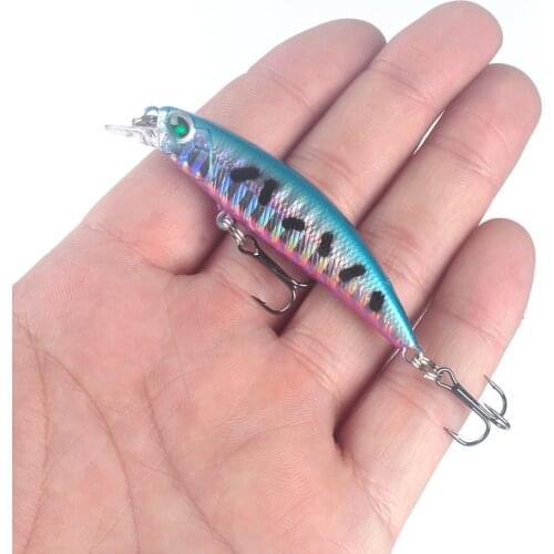 1pcs Fishing Lures 7cm/4g Minnow Wobbler Floating Bass Trolling Artificial Hard Bait Crankbait Carp Pesca Fishing Tackle