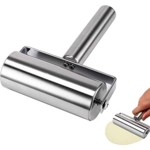 1PC Stainless Steel Dough Rolling Pin Baking Cooking Tool Roller for Pasta Cookies Pizza and Dough Kitchen Accessories Tools
