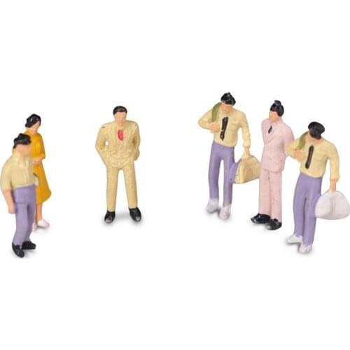 100Pcs 1:100 Building Layout Painted Model People Figure Miniature Scene Decor Mini Dolls Model Figures Micro Landscape