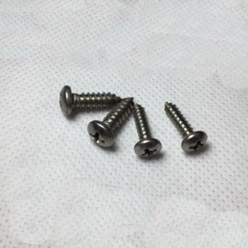2Pcs M6 Pure Titanium Pan Round head Plum blossom Torx T&XT Self-tapping Screw bolt Length 10mm-30mm