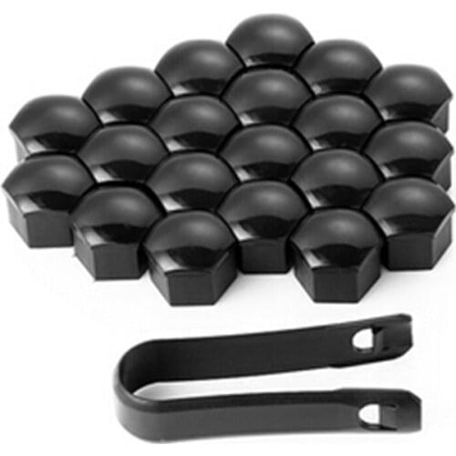 20Pcs 17mm Car Wheel Nuts Covers Auto Caps Hub Screw Protector Bolt Head Cover Cap Plastic Tire Wheel Screw Bolts Car Styling