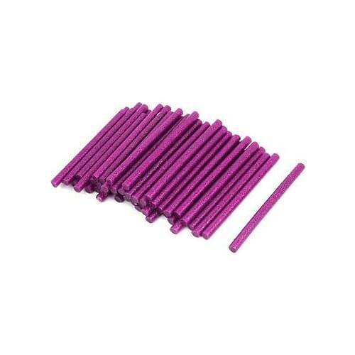 50+-1%Pieces 7mm x 100mm Fuchsia Glitter Electric Hot Melt Gun Glue Adhesive Stick