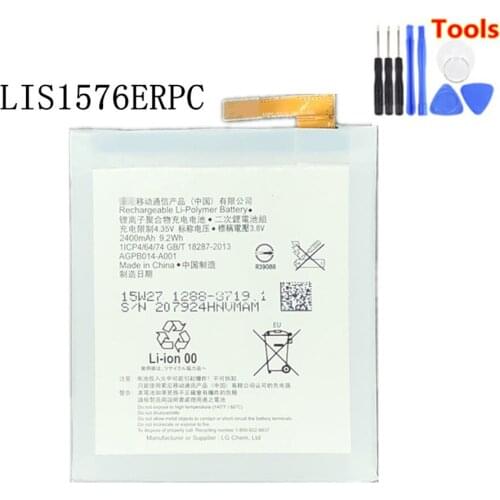 2400mAh LIS1576ERPC Battery For Sony Xperia M4 Aqua E2353 E2303 E2333 E2306 E2312 E2363 AGPB014-A001 Bateria + Free Tools