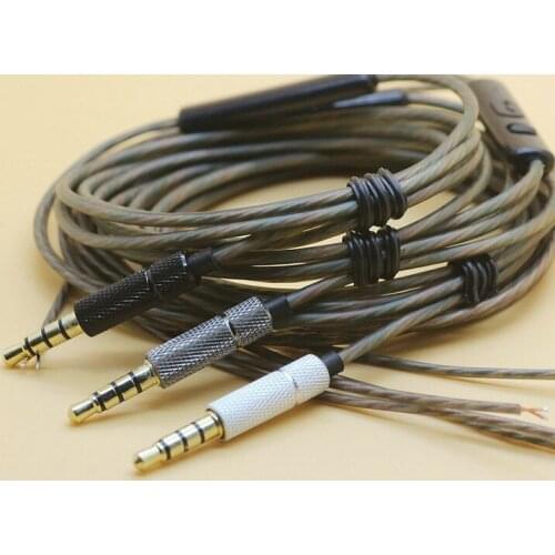 C5 earphone wire Bass wire Crystal OFC headphone cable 32 core 2pcs