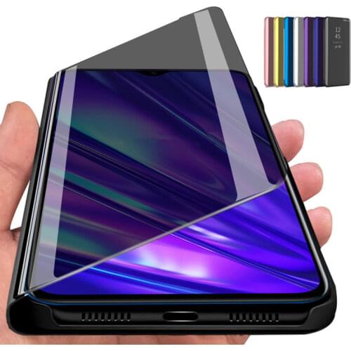 OPPO Find X2 Neo Case Smart View Clear Mirror Flip phone Case for OPPO Find X2 Lite Holder Stand Protective Cases Find X2 Pro